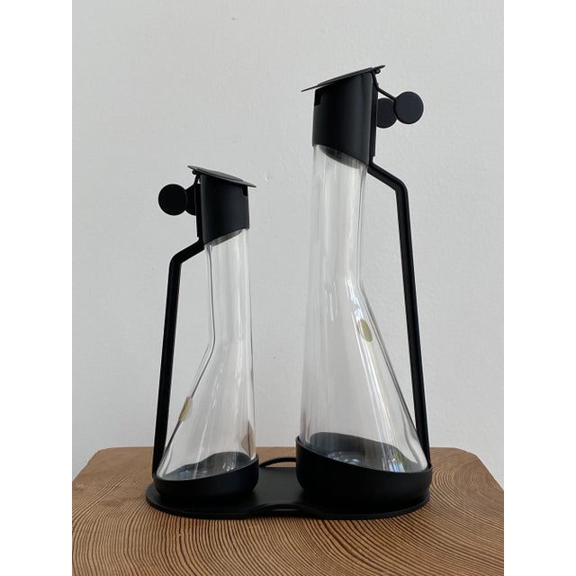 1980’s Oil and Vinegar Cruet Set by Archille Castiglioni for Alessi Set of 2 Chairish