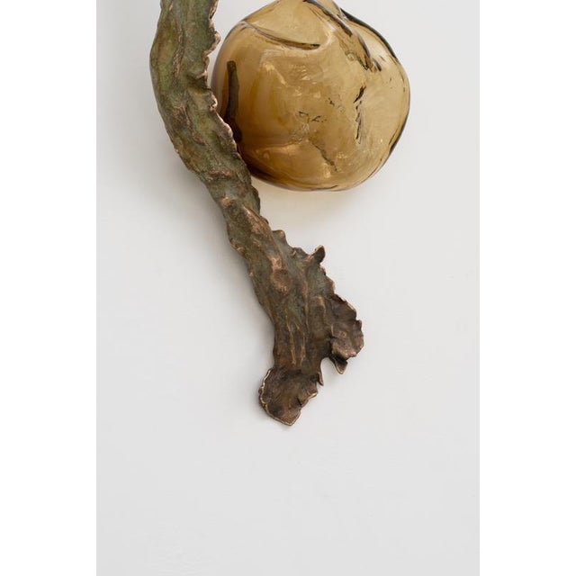Posidoni Bronze and Handblown Glass Sconce by Emilie Lemardeley For Sale - Image 16 of 18