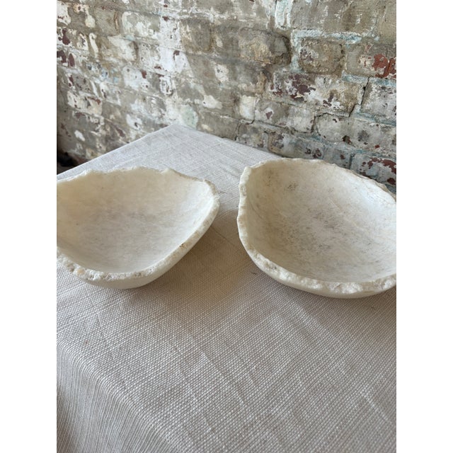 Raw Edge White Onyx Bowl [2 Available] For Sale - Image 4 of 18