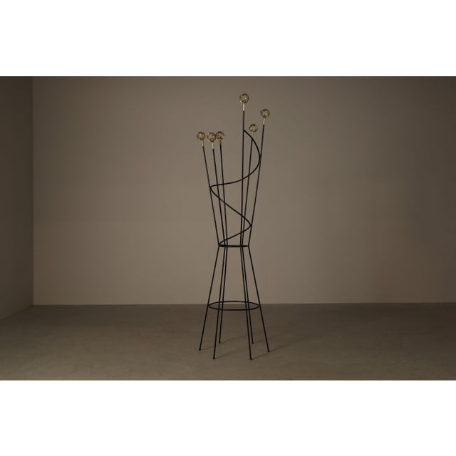 Wood Freestanding Coat and Hat Stand in the style of Roger Féraud, 1990s For Sale - Image 7 of 7