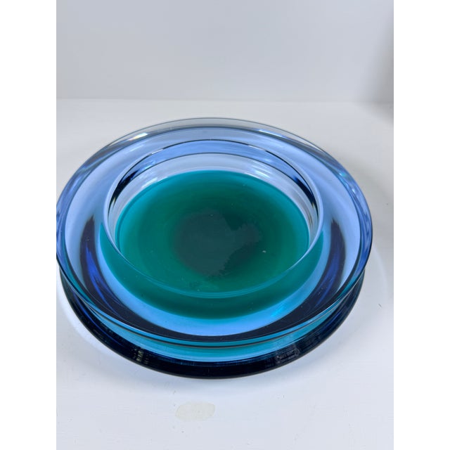 Mid 20th Century Sommerso Art Glass Bowl, Attributed to Mario Pinzoni for Seguso For Sale In Portland, OR - Image 6 of 6