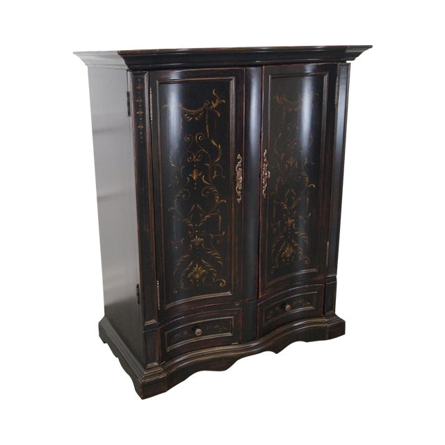 Hooker Furniture Seven Seas Black Tv Armoire Cabinet Chairish