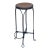Early 20th Century Late Victorian Ice Cream Parlor Oak & Iron Bar Stool For Sale