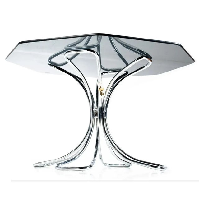 We are pleased to present this swanky dining set. This combo is everything we love about the 1970s aesthetic in one...