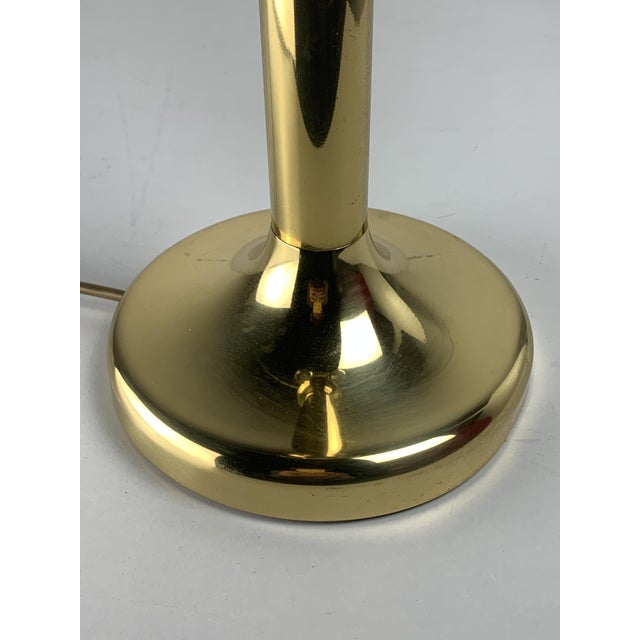 Mid-Century Modern Mid-Century Hollywood Regency Brass Mushroom Table Lamp, Vienna, Austria, 1960s For Sale - Image 3 of 16