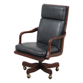 Hancock & Moore Leather Executive Desk Chair For Sale