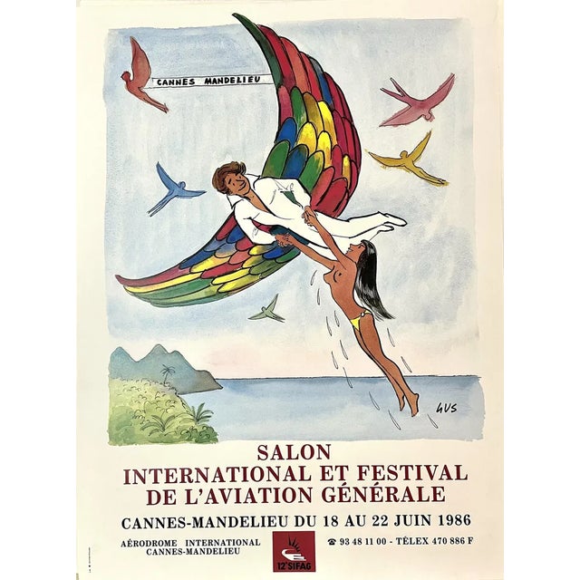 International Exhibition and Festival of General Aviation Poster by Gus For Sale