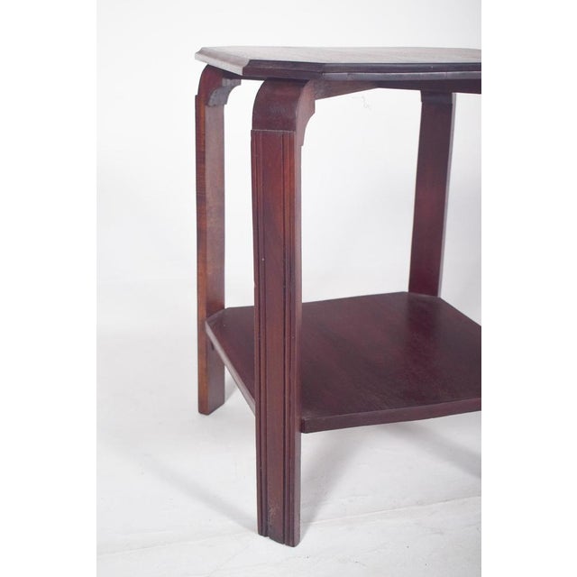 Wood Art Deco Mahogany Side Table, 1930s For Sale - Image 7 of 10