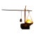 Chronometer of Light — Philosophical Sculptural Lamp With Antique Chinese Scale Beam For Sale
