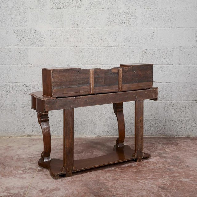Small Console Desk in Wood For Sale - Image 6 of 13