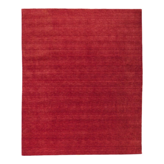 Modern Style Red Area Rug - 08'03 X 10'00 For Sale