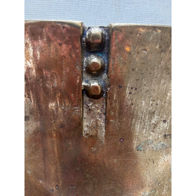 1960s Mid-Century Modern Handworked Brass Geometric Centerpiece For Sale - Image 4 of 6