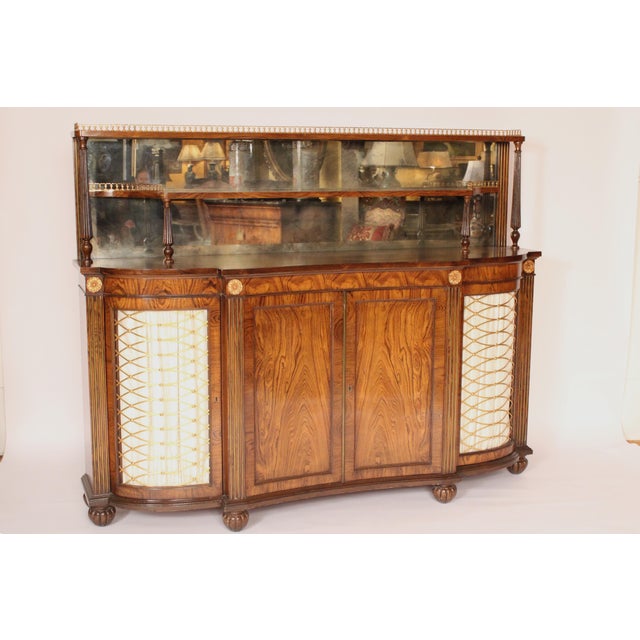 Traditional Mid 20th Century English Regency Style Rosewood Sideboard For Sale - Image 3 of 13