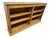 Double-Wide Golden Oak Wood Bookcase For Sale