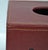 Late 20th Century Burgundy Embossed Leather Elephant Tissue Box Kleenex Cover For Sale - Image 16 of 18