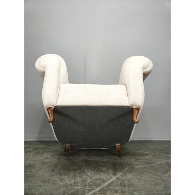 Italian Beech Lounge Chair, 1950s For Sale - Image 3 of 16