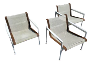 Vintage Richard Schultz for Knoll 1966 Collection Patio Lounge Chairs - Set of 3