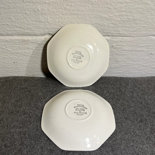 Mid 20th Century Mid 20th Century Royal Staffordshire Old Pekin Ironstone by J&g Meakin- Set of 4 For Sale - Image 5 of 6