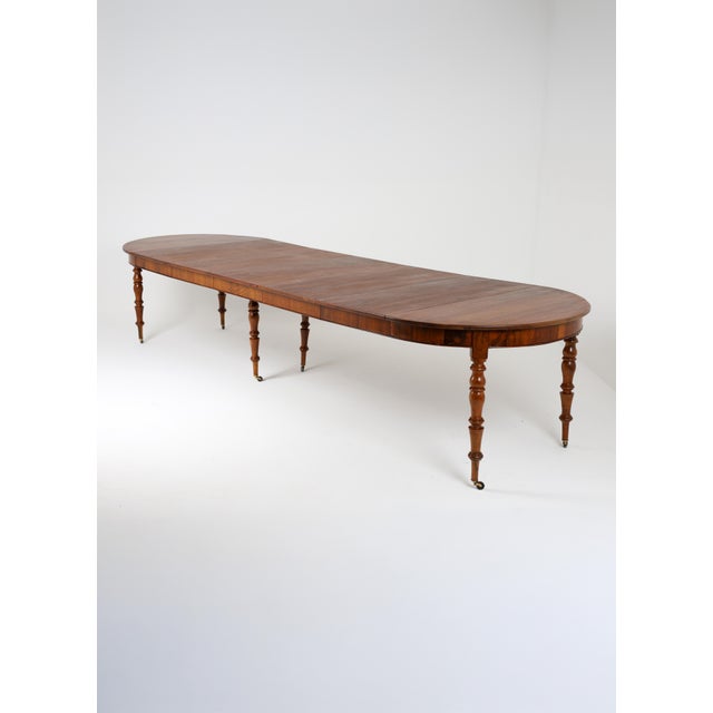 French Extendable Walnut Dining Table, 1850 For Sale - Image 12 of 18