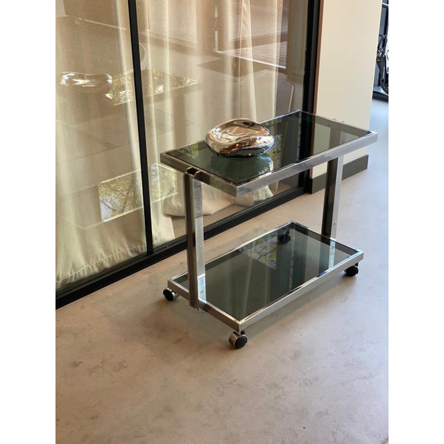Serving Bar Cart by Milo Baughman For Sale - Image 4 of 8