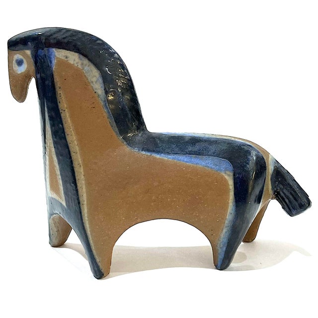 Ceramic 1960's Lisa Larson - Gustavberg - Swedish Lilla Zoo Horses - A Pair For Sale - Image 7 of 12