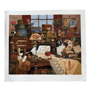 1990s Charles Wysocki Signed/Numbered Print "Maggie the Messmaker"