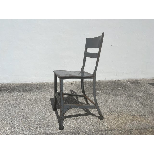 Industrial 1940s Toledo Steel Dining Chair, Industrial, Usa - Set of 6 For Sale - Image 3 of 12
