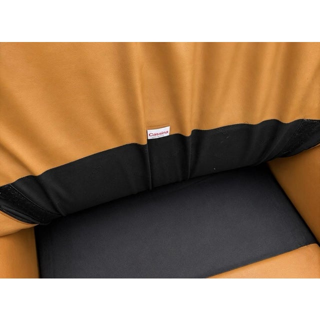 Hollywood Regency Palmaria Armchair by Vico Magistretti for Cassina, Italy, 1970s For Sale - Image 3 of 6