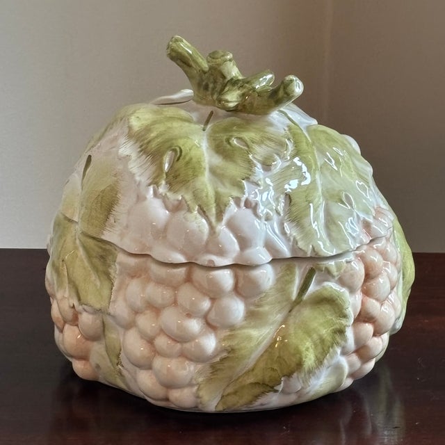 Mid-20th Century Italian Hand Painted Majolica Tureen, Nove Italy For Sale - Image 4 of 18