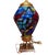 Art Glass Brass Abstract Multicolor Table Lamp For Sale - Image 10 of 11
