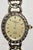 Vintage 1970s ladies elegant slid 14k gold and diamond encircled case wrist watch, all original with quartz movement (new...