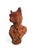 This captivating vintage terracotta bust features an elegantly rendered anthropomorphic cat, blending classical sculptural...