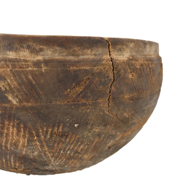 Mid 20th Century Mid-Century African Wood Bowl For Sale - Image 5 of 6