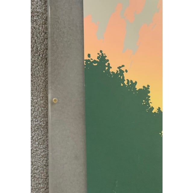 Rare 1984 serigraph poster advertising Boston's NPR Morning Pro Musica. Caption on the poster reads "Morning ProMusica...