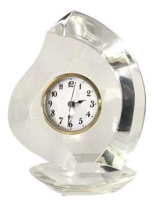 Vintage Lucite Van Teal Clock