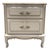 Vintage French Provincial Ivory & Gold Side/End Table Nightstand For Sale