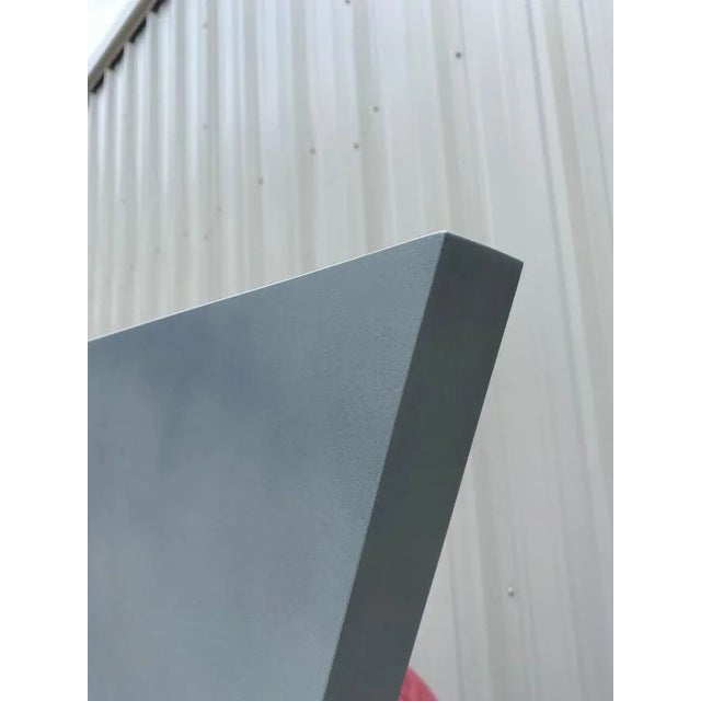 Baby Blue William Finlayson Jr., Modern Acrylic Painting on Panel Titled: "2nd Tri", 2021 For Sale - Image 8 of 13