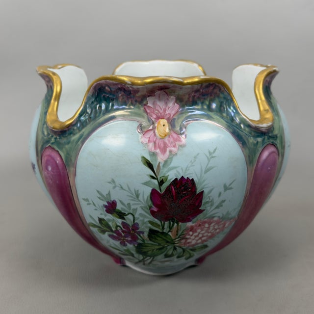 Antique Verbano Laveno Ceramic Vase, 1940s For Sale - Image 5 of 11