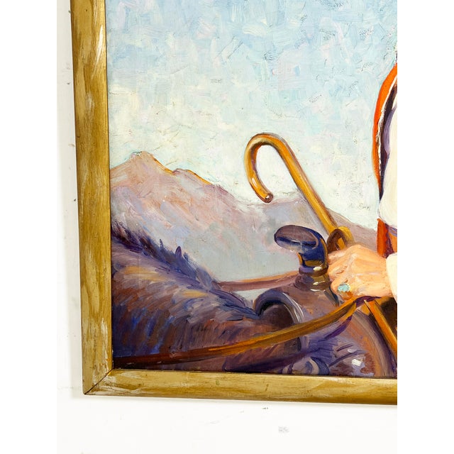 C. 1930s Southwestern Santa Fe Style Portrait by Susan Ricker Knox For Sale - Image 4 of 9