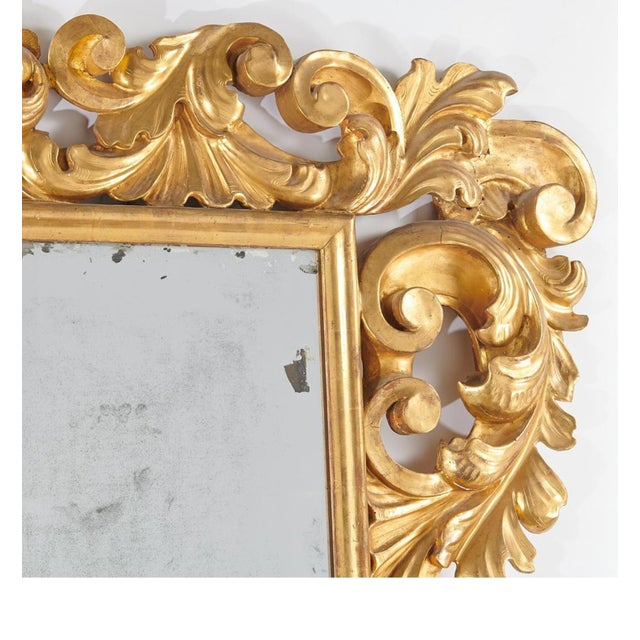 Rococo 19th Century Rococo Giltwood Mirror For Sale - Image 3 of 5