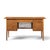 Broyhill Brasilia Mid Century Walnut and Brass Desk This desk measures: 56 wide x 23 deep x 30 high, with a chair...