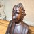 Hand-Carved Wooden Buddha Meditation Statue Folk Art For Sale - Image 10 of 13