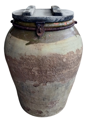 Antique Clay Jar, 1880s