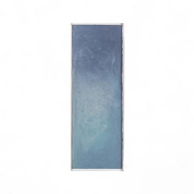 Oil on Paper, Purple series, 2020 14.5" x 37" x 1"