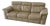 Natuzzi Editions Mocha Colored Leather Sofa For Sale