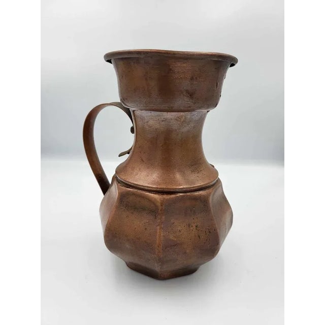 Metal Art Deco Brass Jug, 1930s For Sale - Image 7 of 7