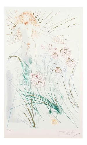 The Beloved Feeds Between the Lilies, 1971, Lithograph