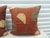 African Applique African Raffia, Patchwork and Applique Brown Decorative Pillows - Set of 2 For Sale - Image 3 of 5