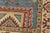 Kazak Rug 2’1” X 3′ Blue Wool Tribal Hand-Knotted Oriental Carpet For Sale - Image 4 of 9