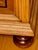 Brass Vintage Burl Wood Veneer Inlaid Three-Drawer Chest With Bun Feet For Sale - Image 8 of 10